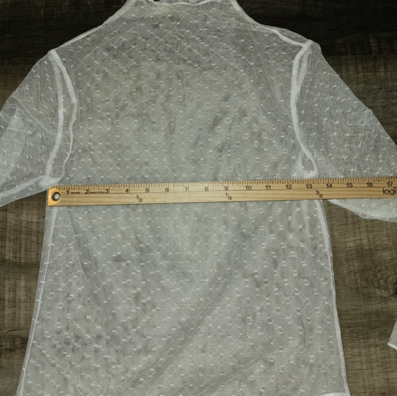 Show me your Mumu, Women's Size Small Sheer Blouse - Picture 5 of 10